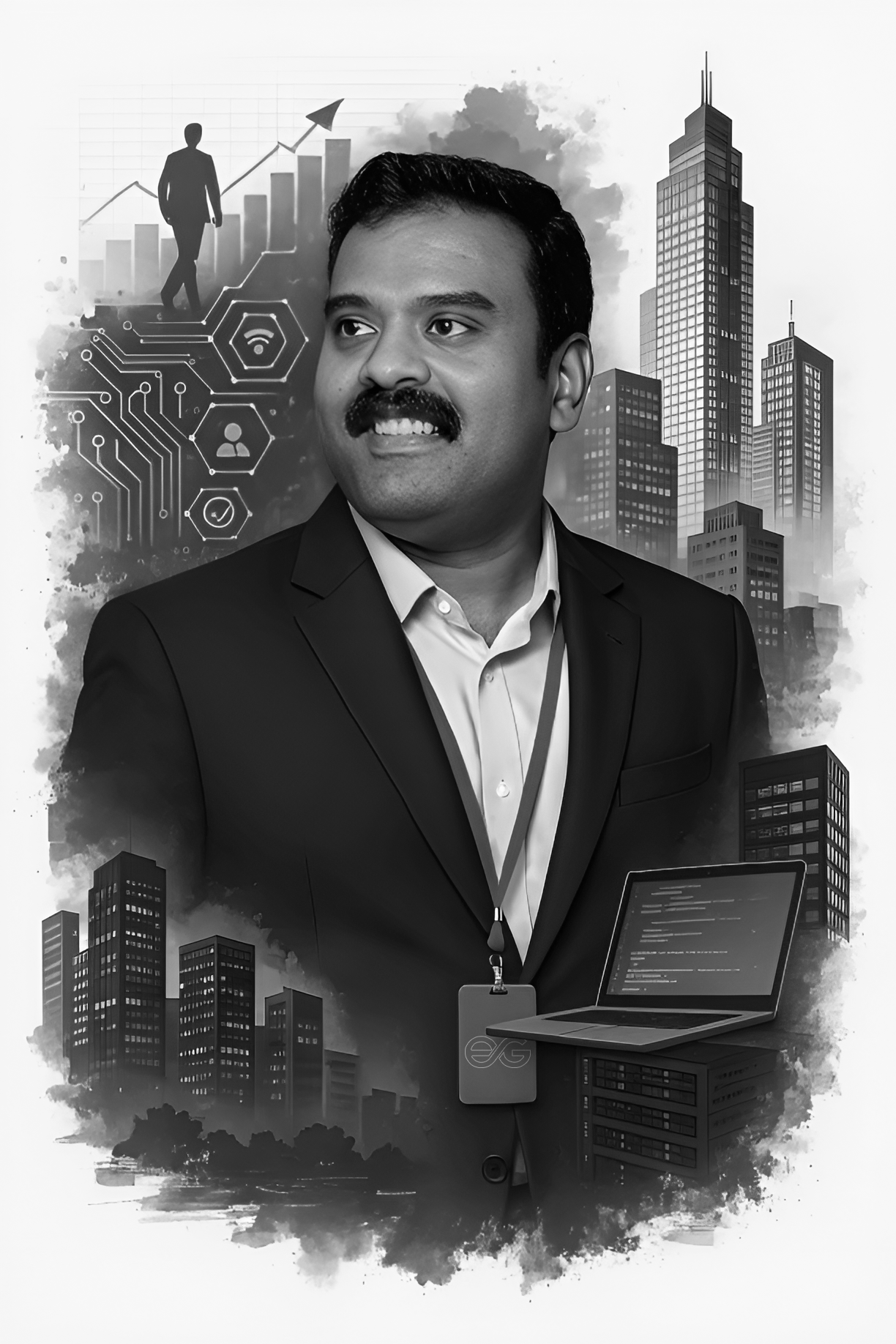 CEO-Sir (BW) Our Team | Elysian Communication